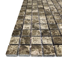 Мозаїка із мармуру Полірована МКР-4П (15x15) Emperador Medium