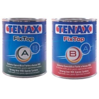 Клей эпоксидный Tenax Fixtop A+B бежевый 2 л густой морозостойкий для камня агломерата керамики древесины