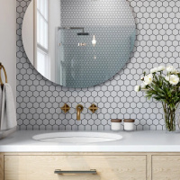 Мозаика керамическая Kotto Ceramica HEXAGON H 6002 Grey Silver 295 х 295 х 9
