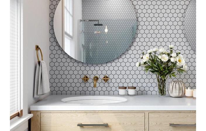 Мозаика керамическая Kotto Ceramica HEXAGON H 6002 Grey Silver 295 х 295 х 9