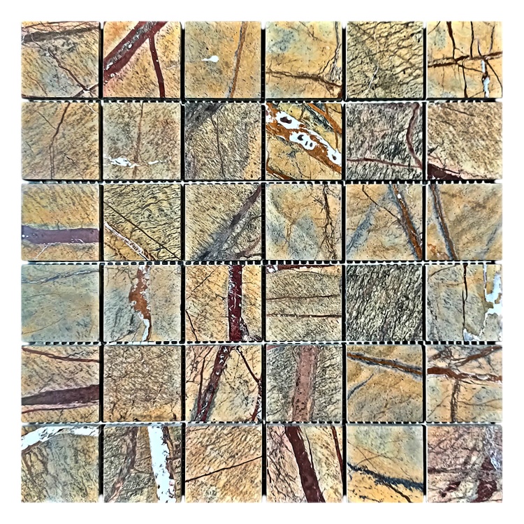 Мозаика из мрамора Полированная МКР-3П (47x47) Bidasar Brown