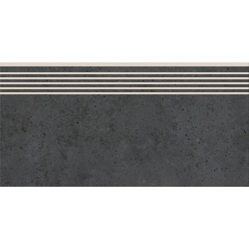 Сходинка з керамограніту Highbrook Anthracite Steptread антрацитова 8x598x298 мм