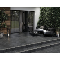 Сходинка з керамограніту Highbrook Anthracite Steptread антрацитова 8x598x298 мм