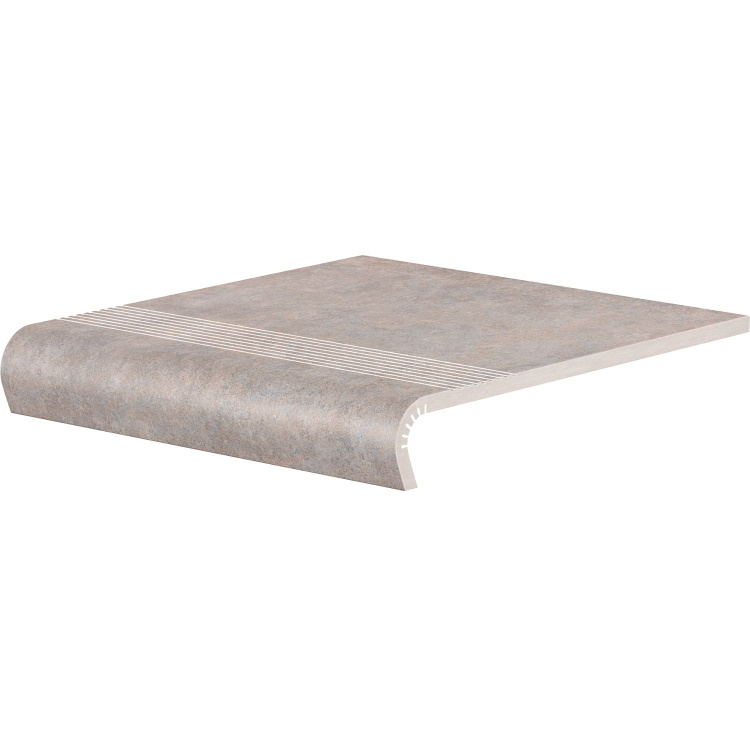 Сходинка клінкерна Stopnica V-Shape Cottage Salt світло-сіра 9x320x300 мм