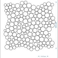 Мозаика из керамогранита Kotto Ceramica MI7 14300707C Lavanda 300 x 300 х 10 (круг d 14-30)