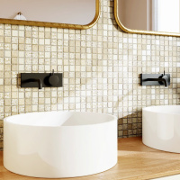 Мозаика керамическая Kotto Ceramica GM 8012 C3 Gold brocade/Gold/Champagne  300 х 300 х 8   ( 25 х 25 )