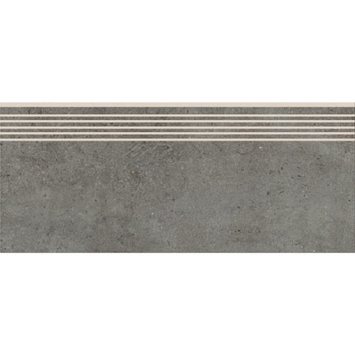 Сходинка з керамограніту Highbrook Dark Grey Steptread темно-сіра 8x598x298 мм