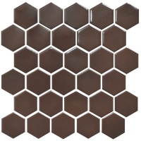Мозаика керамическая Kotto Ceramica HEXAGON H 6005 Coffee Brown  295 х 295 х 9