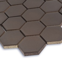 Мозаика керамическая Kotto Ceramica HEXAGON H 6005 Coffee Brown  295 х 295 х 9
