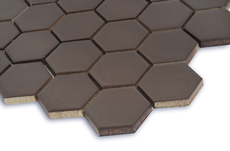 Мозаика керамическая Kotto Ceramica HEXAGON H 6005 Coffee Brown  295 х 295 х 9