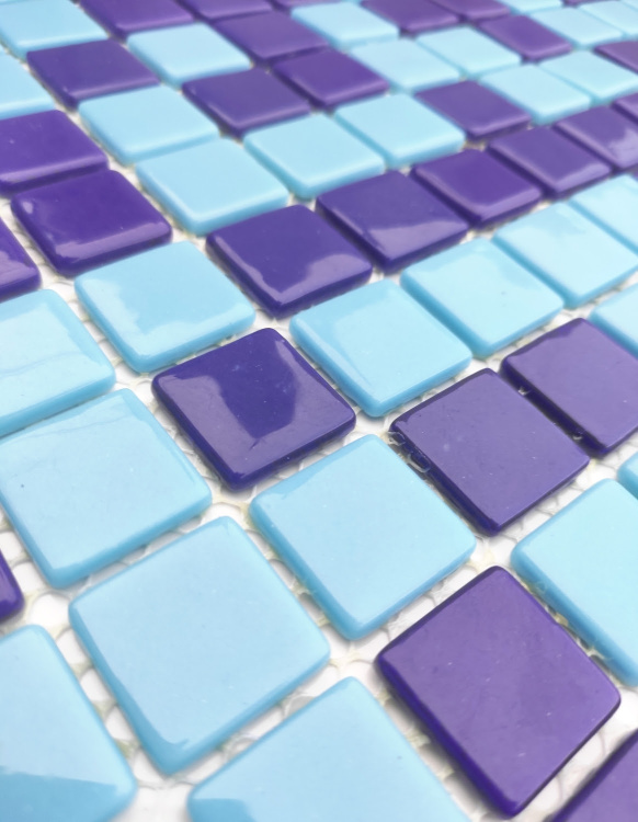 Мозаїка скляна АкваМо Limited Edition 54 на сітці