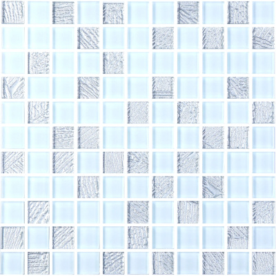 Мозаика керамическая Kotto Ceramica GM 8015 C2 Silver S5/White/  300 х 300 х 8   ( 25 х 25 )