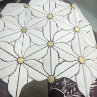 Мозаика V-MOS VJQ-13 Flower White Mozaico de Lux