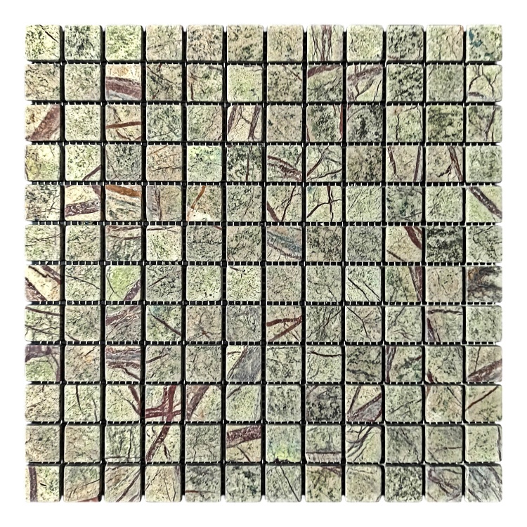 Мозаїка з мармуру Матова МКР-2СВ (23x23) Bidasar Green