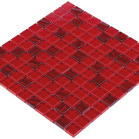 Мозаика керамическая Kotto Ceramica GM 8016 C2 Red Silver S6/Cherry/  300 х 300 х 8   ( 25 х 25 )