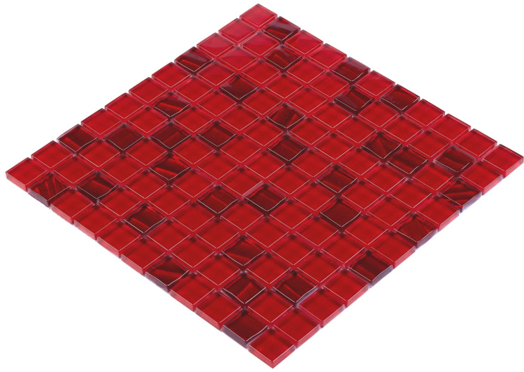 Мозаика керамическая Kotto Ceramica GM 8016 C2 Red Silver S6/Cherry/  300 х 300 х 8   ( 25 х 25 )