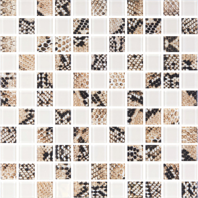 Мозаїка скляна Kotto Ceramica GMP 0825038 С2 print 38/beige w41 300 x 300 х 8 ( 25 х 25 )