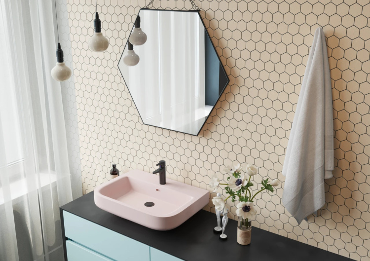 Мозаика керамическая Kotto Ceramica HEXAGON H 6007 Bisque  295 х 295 х 9