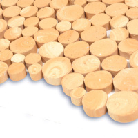 Мозаика из керамогранита Kotto Ceramica MI7 14300711C Dorato 300 x 300 х 10 (круг d 14-30)