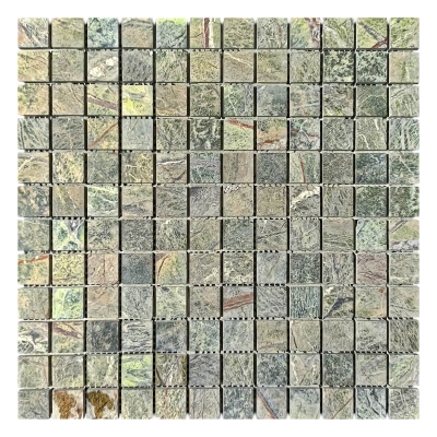Мозаика из мрамора Матовая МКР-2СН (23x23) Bidasar Green