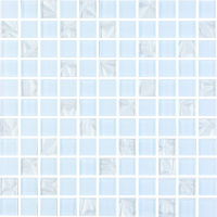 Мозаика керамическая Kotto Ceramica GM 8019 C3 Pearl S4/Ceramik White/White  300 х 300 х 8   ( 25 х 25 )