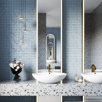 Мозаика керамическая Kotto Ceramica GM 8019 C3 Pearl S4/Ceramik White/White  300 х 300 х 8   ( 25 х 25 )