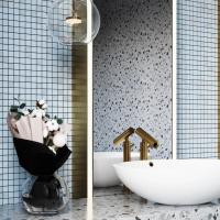 Мозаика керамическая Kotto Ceramica GM 8019 C3 Pearl S4/Ceramik White/White  300 х 300 х 8   ( 25 х 25 )
