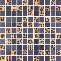 Мозаїка скляна Kotto Ceramica GMP 0825043 С2 print 41/black mat 300 x 300 х 8 ( 25 х 25 )