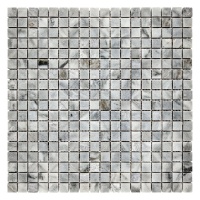 Мозаика из мрамора Полированная МКР-4П (15x15) Grey Mix