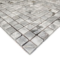 Мозаика из мрамора Полированная МКР-4П (15x15) Grey Mix