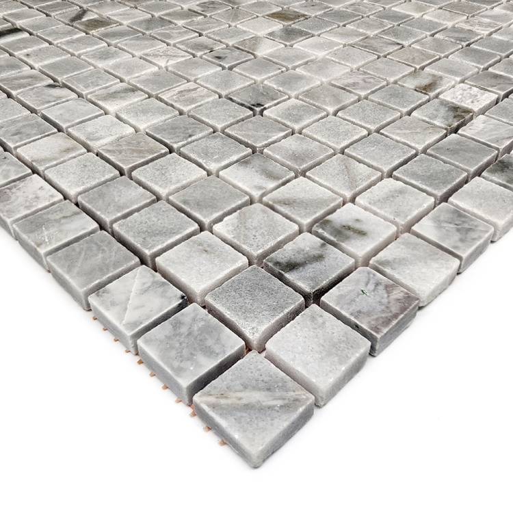 Мозаика из мрамора Полированная МКР-4П (15x15) Grey Mix