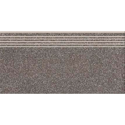 Сходинка з керамограніту Milton Dark Grey Steptread сіра 8x598x298 мм