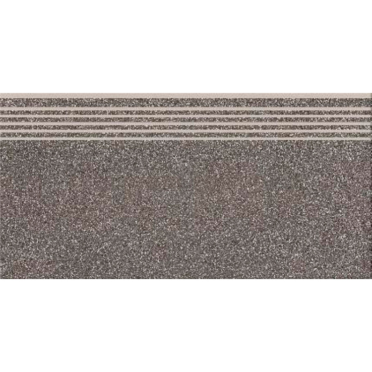 Сходинка з керамограніту Milton Dark Grey Steptread сіра 8x598x298 мм