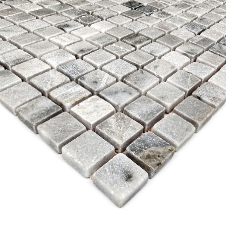 Мозаика из мрамора Матовая МКР-4СВ (15x15) Grey Mix