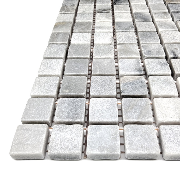 Мозаика из мрамора Матовая МКР-4СВ (15x15) Grey Mix