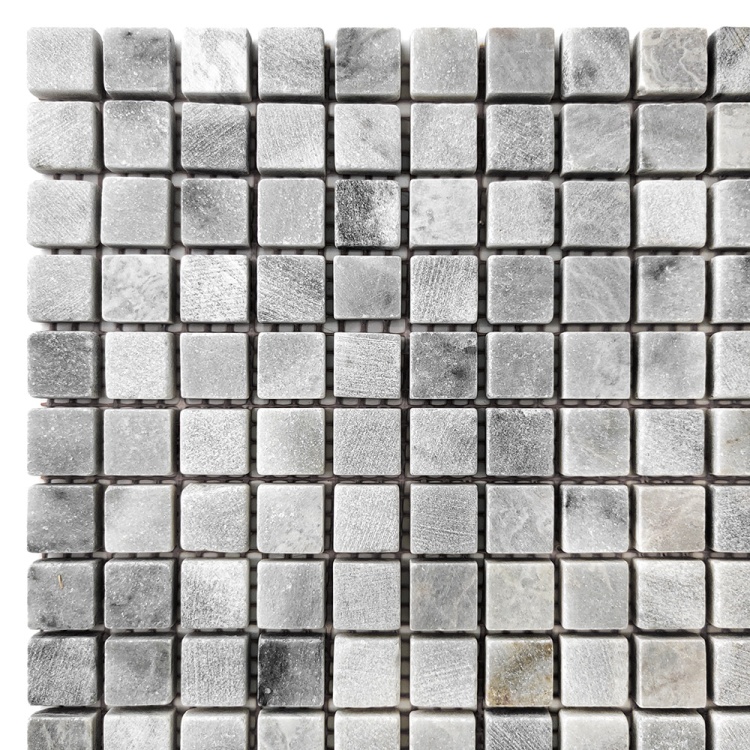 Мозаика из мрамора Матовая МКР-4СВ (15x15) Grey Mix