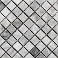 Мозаика из мрамора Матовая МКР-4СВ (15x15) Grey Mix