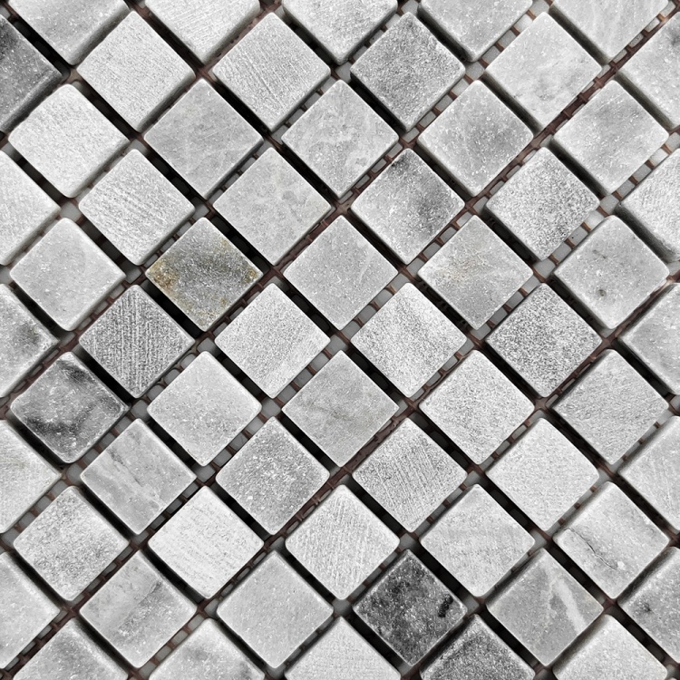 Мозаика из мрамора Матовая МКР-4СВ (15x15) Grey Mix