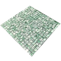 Мозаика из мрамора Полированная МКР-4П (15x15) Verde Guatemala