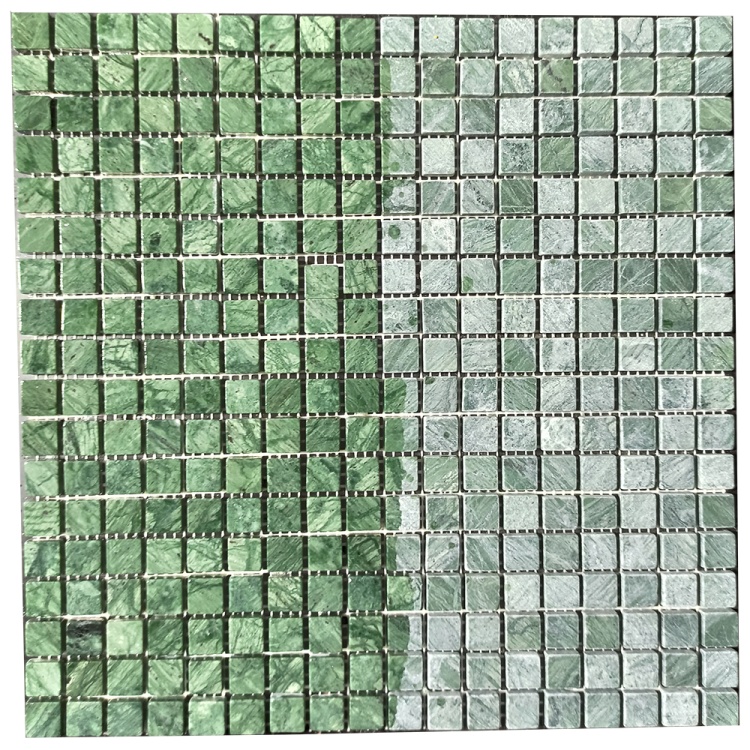 Мозаїка з мармуру Матова МКР-4СВ (15x15) Verde Guatemala