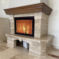 Портал для каміна Bravo Барбара Daino Reale мармур бежевий прямий n1 Портал для каміна Bravo Барбара Daino Reale мармур бежевий прямий n1