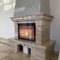 Портал для каміна Bravo Барбара Daino Reale мармур бежевий прямий n1 Портал для каміна Bravo Барбара Daino Reale мармур бежевий прямий n1