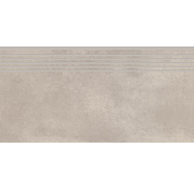 Сходинка з керамограніту City Squares Light Grey Steptread сіра 8x598x298 мм