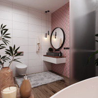 Декор Kotto Ceramica Scales CM 3114 SC Rose (d 147 mm)