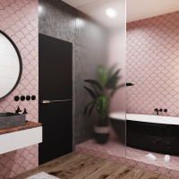 Декор Kotto Ceramica Scales CM 3114 SC Rose (d 147 mm)