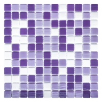 Мозаика из стекла AquaMo MX25-1/05/22/23 25x25x4 (317x317) мм глянцевая на сетке