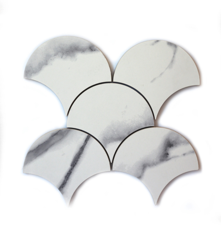 Декор Kotto Ceramica Scales CM 3116 SC Calacatta Mat (d 147 mm)