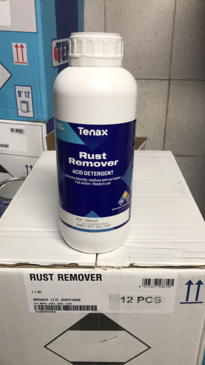 Очищувач Tenax Rust Remover 1 л від іржі з натурального та штучного каменю кварцу кераміки