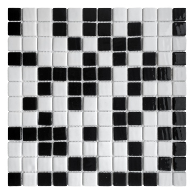 Мозаика из стекла AquaMo MX25-1/05/09 Random 25x25x4 (317x317) мм глянцевая на сетке