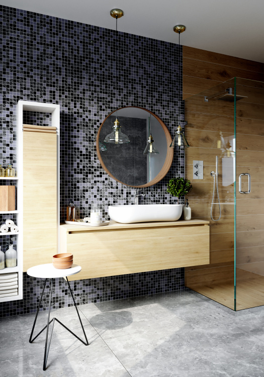 Мозаика стеклянная Kotto Ceramica GMP 0425004 С3 print 3/grey nd/grey nw   300 x 300 х 4    ( 25 х 25 )